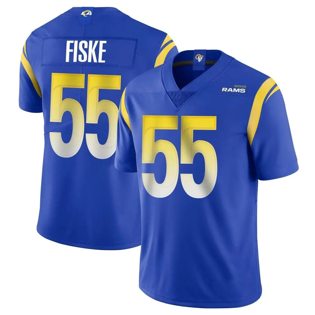 LA.Rams #55 Braden Fiske Player Royal Limited Vapor Untouchable Home Game Ldoa Stitched Jerseys