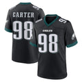 P.Eagles #98 Jalen Carter Player Black Game Home Ldoa Stitched Jerseys