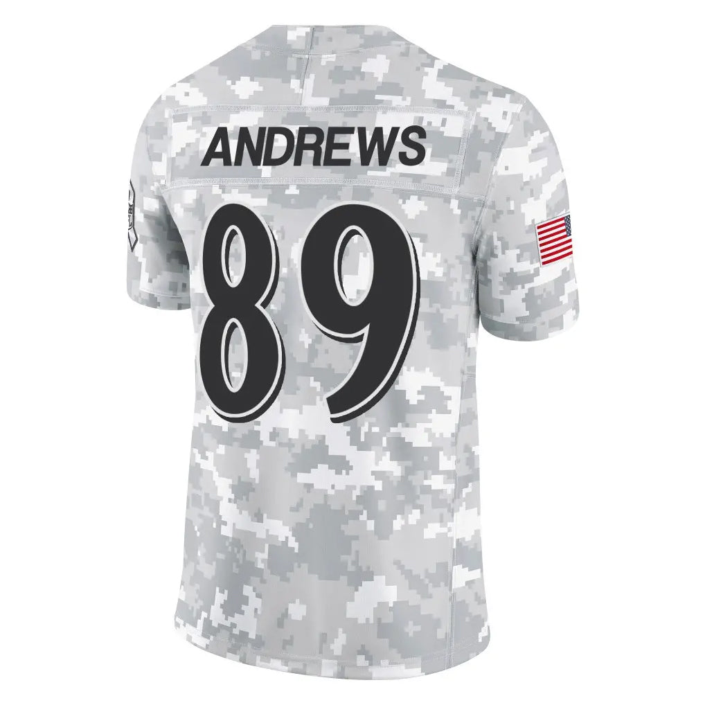 B.Ravens #89 Mark Andrews Player Arctic Camo Salute to Service Limited Ldoa Stitched Jerseys