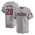 A.Diamondbacks #28 Nolan Arenado Player Gray Road Limited Home Game Ldoa Stitched Jerseys
