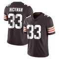 C.Browns #33 Ronnie Hickman Player Brown Color Vapor Untouchable Limited Home Game Ldoa Stitched Jerseys