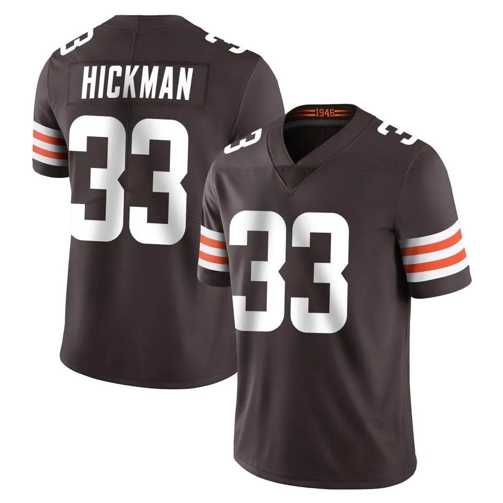 C.Browns #33 Ronnie Hickman Player Brown Color Vapor Untouchable Limited Home Game Ldoa Stitched Jerseys