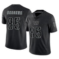 W.Commanders #85 Chig Okonkwo Player Black Limited Reflective Home Game Ldoa Stitched Jerseys