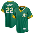 Athletics #22 Jeff McNeil Player Kelly Green Cooperstown Collection T-shirt Game Ldoa Stitched Jerseys