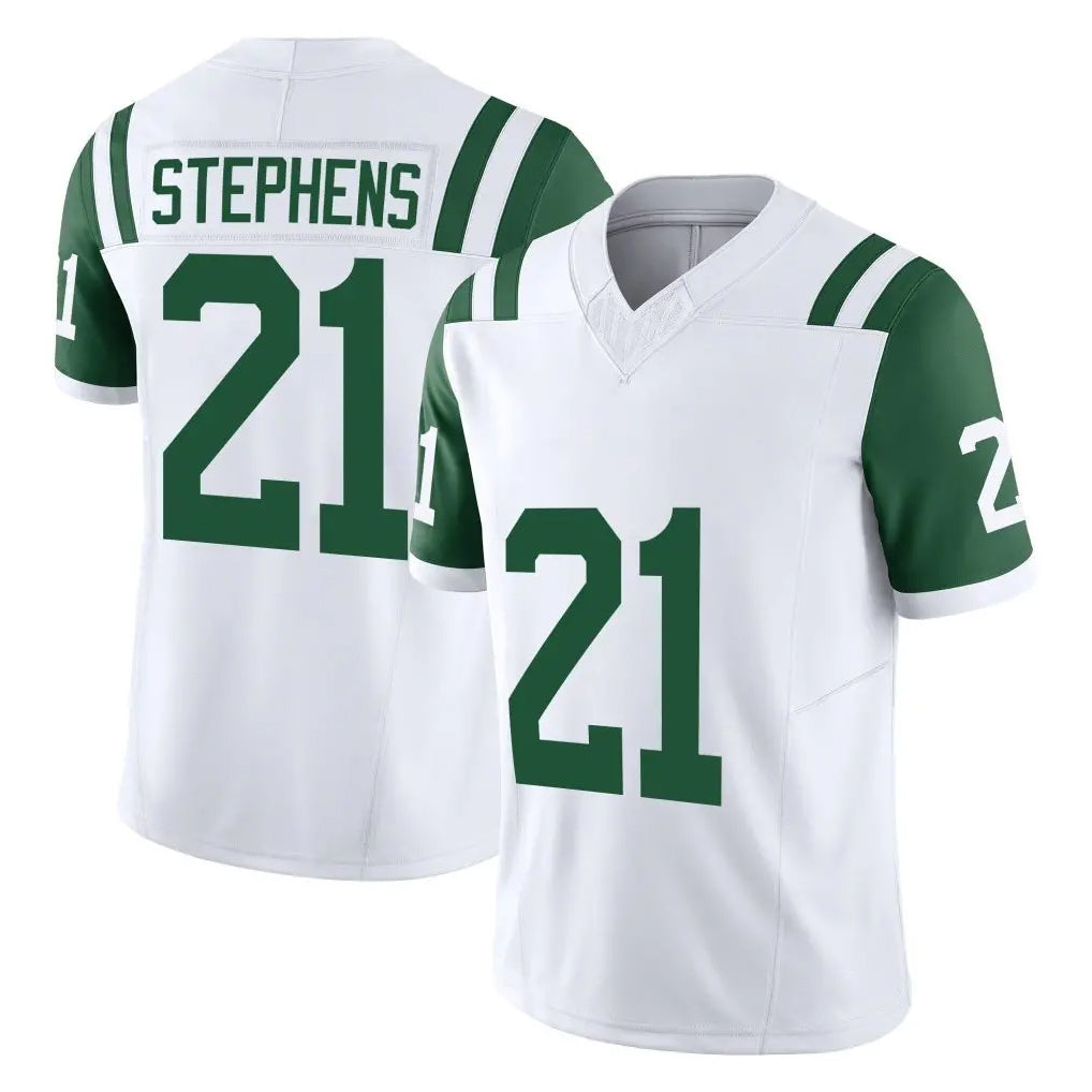 NY.Jets #21 Brandon Stephens Player White Limited Classic Vapor F.U.S.E. Home Game Ldoa Stitched Jerseys