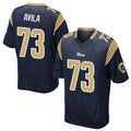 LA.Rams #73 Steve Avila Player Navy Home Game Ldoa Stitched Jerseys