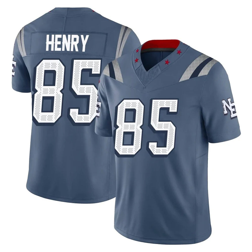 NE.Patriots #85 Hunter Henry Player Blue Limited Rivalries Collection Home Game Ldoa Stitched Jerseys