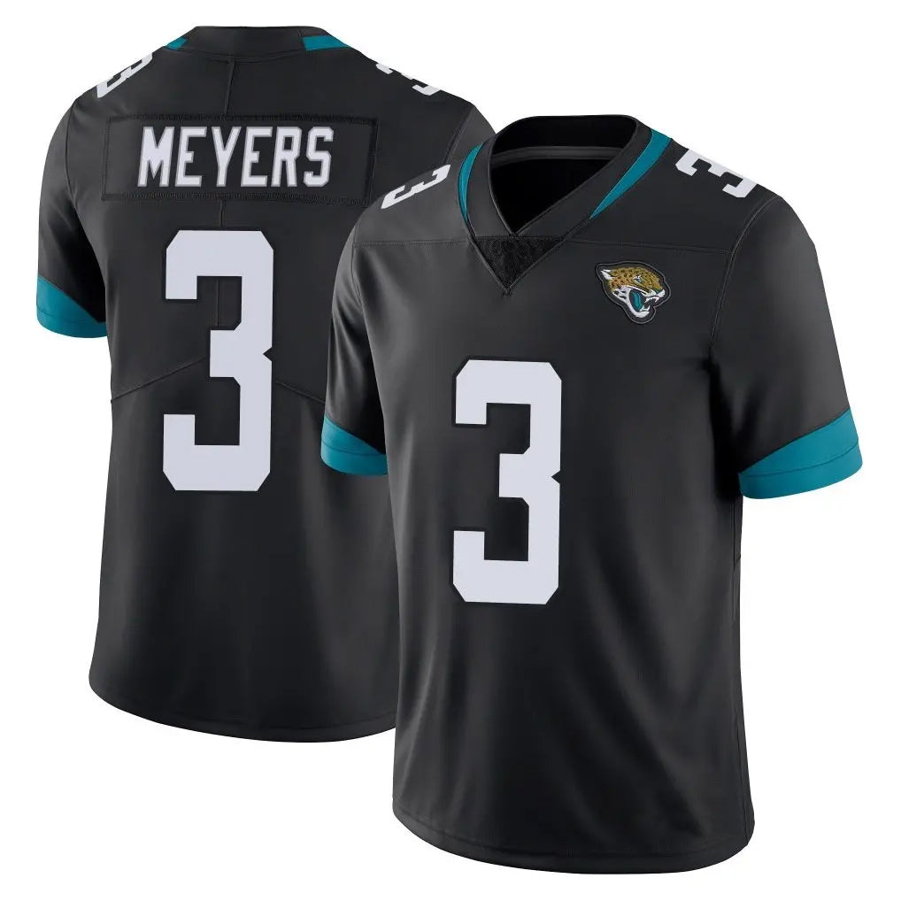 J.Jaguars #3 Jakobi Meyers Player Black Vapor Untouchable Limited Home Game Ldoa Stitched Jerseys