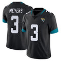 J.Jaguars #3 Jakobi Meyers Player Black Vapor Untouchable Limited Home Game Ldoa Stitched Jerseys