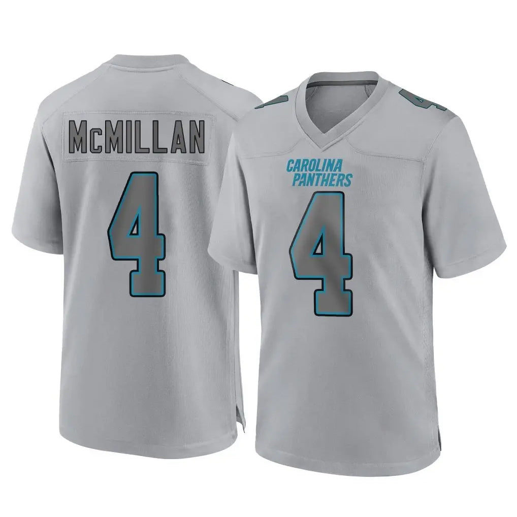 C.Panthers #4 Tetairoa McMillan Player Gray Atmosphere Fashion Game Ldoa Stitched Jerseys