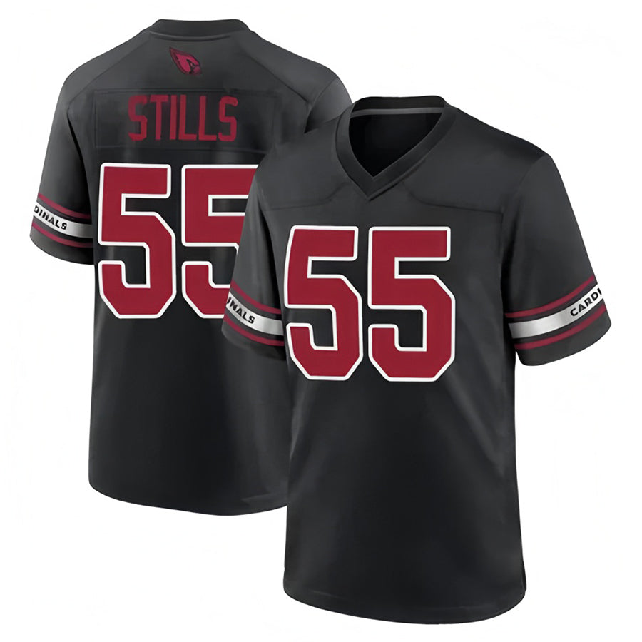 A.Cardinals #55 Dante Stills Player Black Home Game Ldoa Stitched Jerseys