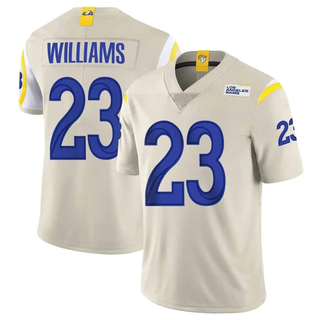 LA.Rams #23 Kyren Williams Player Bone Limited Vapor Home Game Ldoa Stitched Jerseys