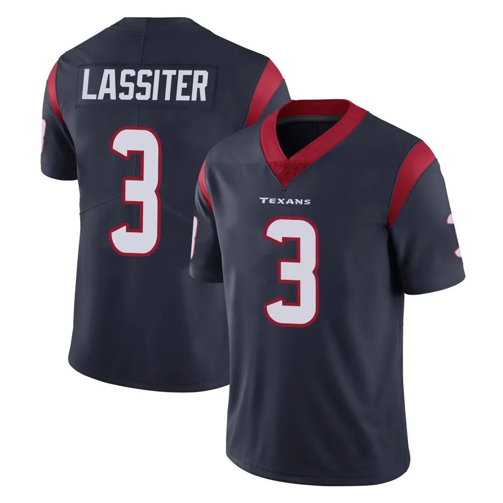 H.Texans #3 Kamari Lassiter Player Navy Limited Vapor Untouchable Home Game Ldoa Stitched Jerseys