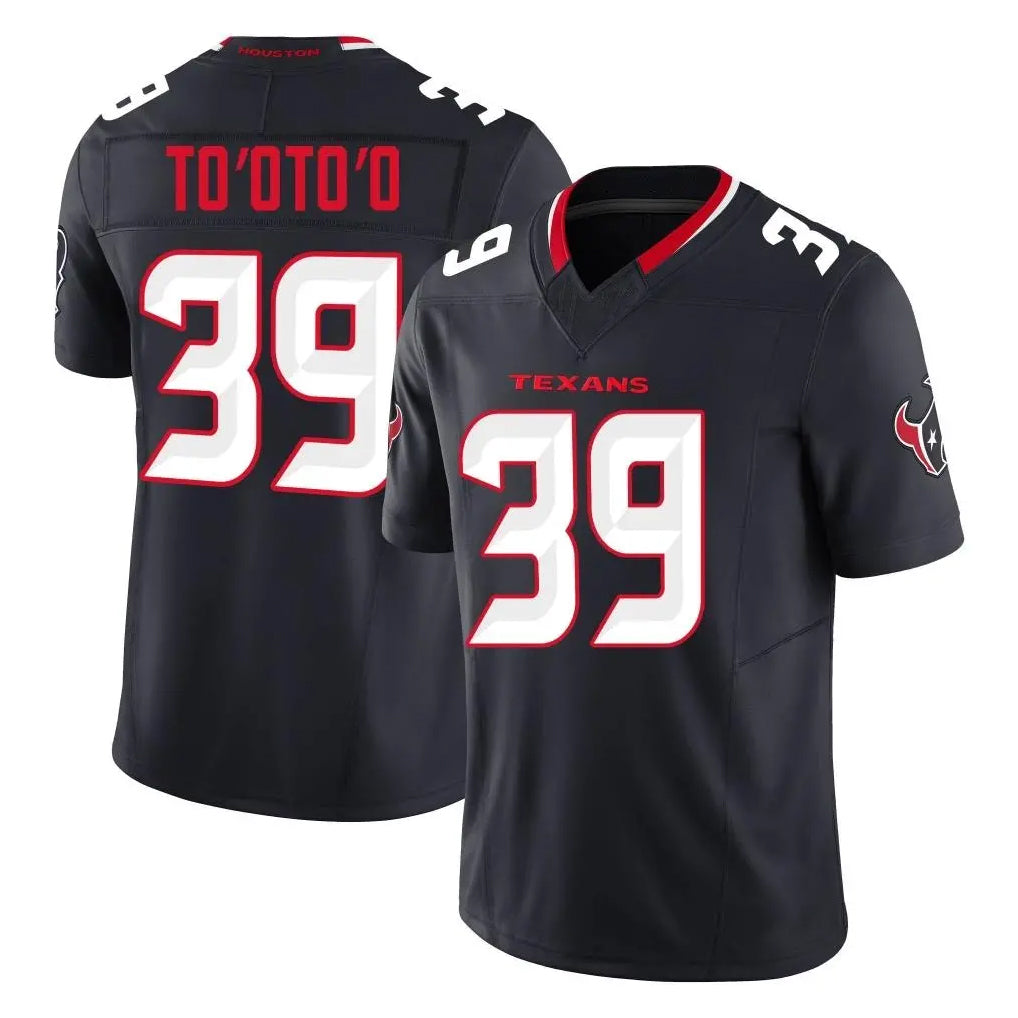 H.Texans #39 Henry To'oTo'o Player Navy Limited Alternate Vapor F.U.S.E. Home Game Ldoa Stitched Jerseys