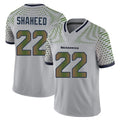 S.Seahawks #22 Rashid Shaheed Player Grey Limited 2025 Rivalries Collection Home Game Ldoa Stitched Jerseys