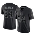 IN.Colts #84 Tyler Warren Player Black Reflective Limited Game Ldoa Stitched Jerseys