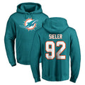 M.Dolphins #92 Zach Sieler Player Aqua LOGO Pullover Hoodies Limited Ldoa Stitched Jerseys