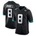 J.Jaguars #8 Mark Brunell?Player Black Home Game Ldoa Stitched Jerseys