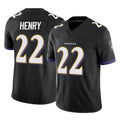 B.Ravens #22 Derrick Henry Player Black Limited Home Game Ldoa Stitched Jerseys