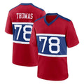 NY.Giants #78 Andrew Thomas Player Red Century Home Game Ldoa Stitched Jerseys