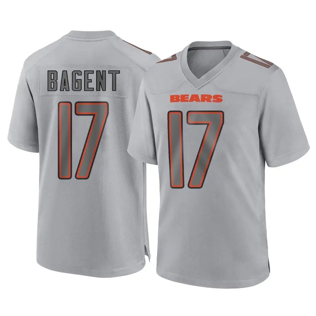 C.Bears #17 Tyson Bagent Player Gray Atmosphere Fashion Game Ldoa Stitched Jerseys