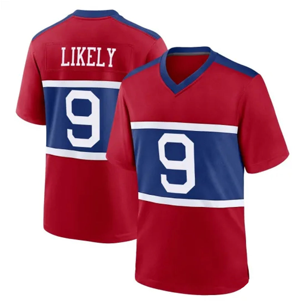 NY.Giants #9 Lsaiah Likely Player Red Century Home Game Ldoa Stitched Jerseys
