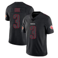 SF.49ers #3 Christian Kirk Player Black Impact Limited Home Game Ldoa Stitched Jerseys