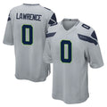 S.Seahawks #0 DeMarcus Lawrence Player Gray Home Game Ldoa Stitched Jerseys