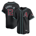 A.Diamondbacks #12 Lourdes Gurriel Jr Player Black Limited Home Game Ldoa Stitched Jerseys