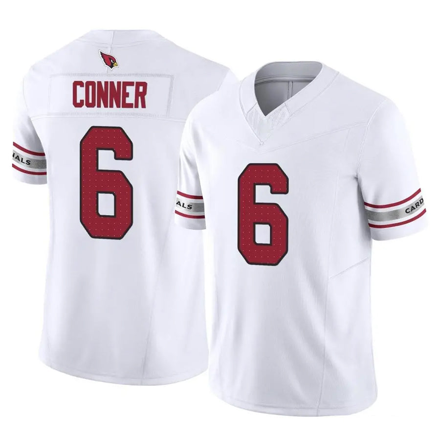 A.Cardinals #6 James Conner Player White Vapor F.U.S.E. Limited Home Game Ldoa Stitched Jerseys