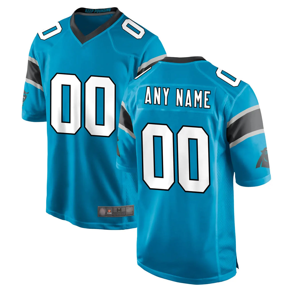 Custom C.Panthers Blue Game Any Name & Numbers Ldoa Stitched Jerseys