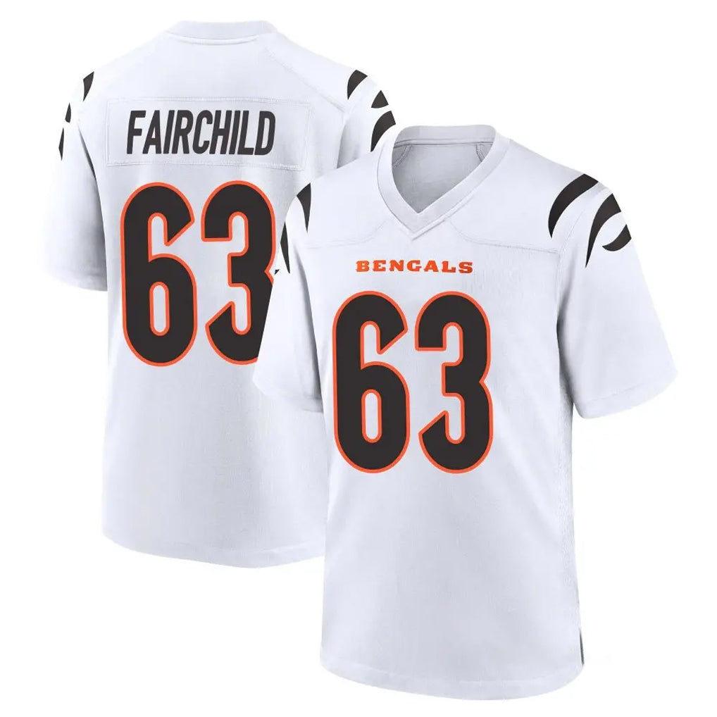 C.Bengals #63 Dylan Fairchild Player White Home Game Ldoa Stitched Jerseys