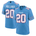 T.Titans #20 Tony Pollard Player Light Blue 2026 Game Home Ldoa Stitched Jerseys
