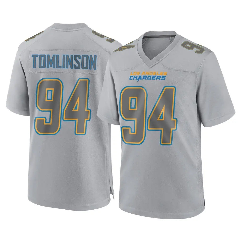 LA.Chargers #94 Dalvin Tomlinson Player Gray Atmosphere Fashion Home Game Ldoa Stitched Jerseys