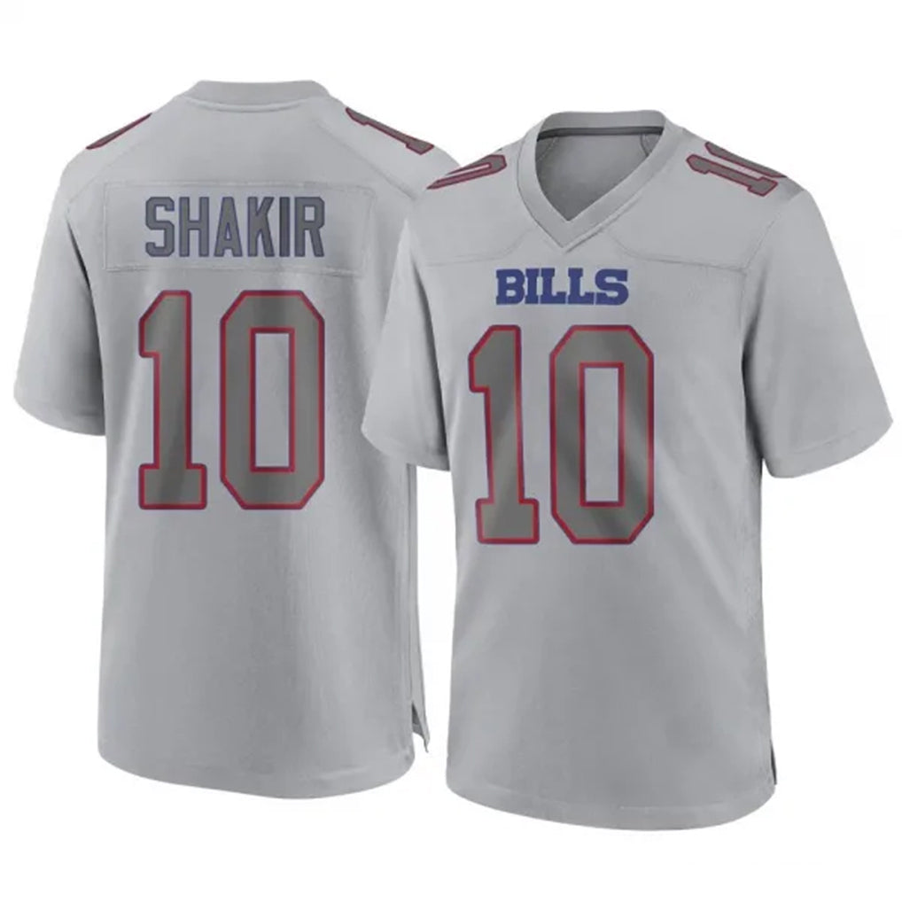 B.Bills #10 Khalil Shakir Player Gray Fashion Home Game Ldoa Stitched Jerseys
