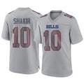 B.Bills #10 Khalil Shakir Player Gray Fashion Home Game Ldoa Stitched Jerseys