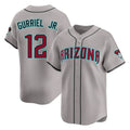 A.Diamondbacks #12 Lourdes Gurriel Jr Player Gray Road Limited Home Game Ldoa Stitched Jerseys
