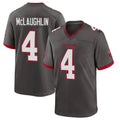 TB.Buccaneers #4 Chase McLaughlin Player Pewter Alternate Home Game Ldoa Stitched Jerseys