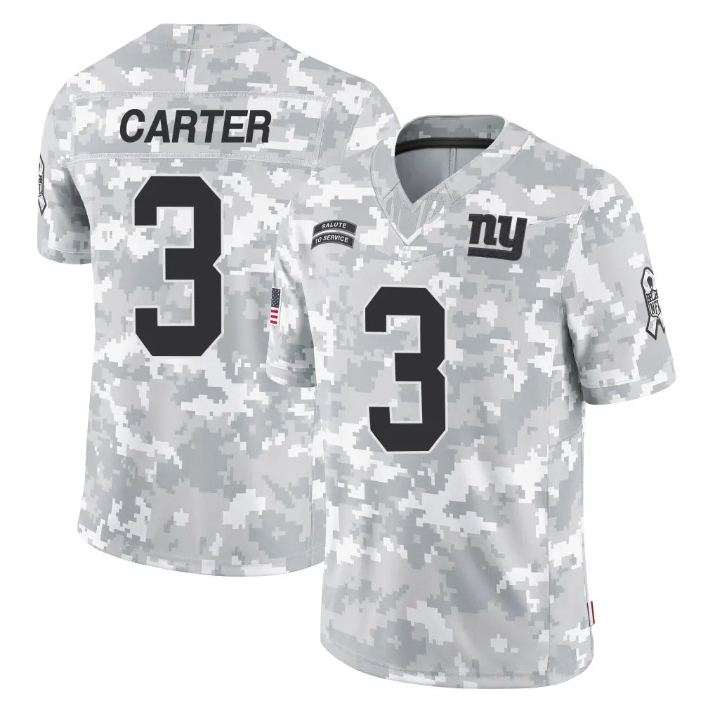 NY.Giants #3 Abdul Carter Player Arctic Camo Salute To Service Limited Game Ldoa Stitched Jerseys