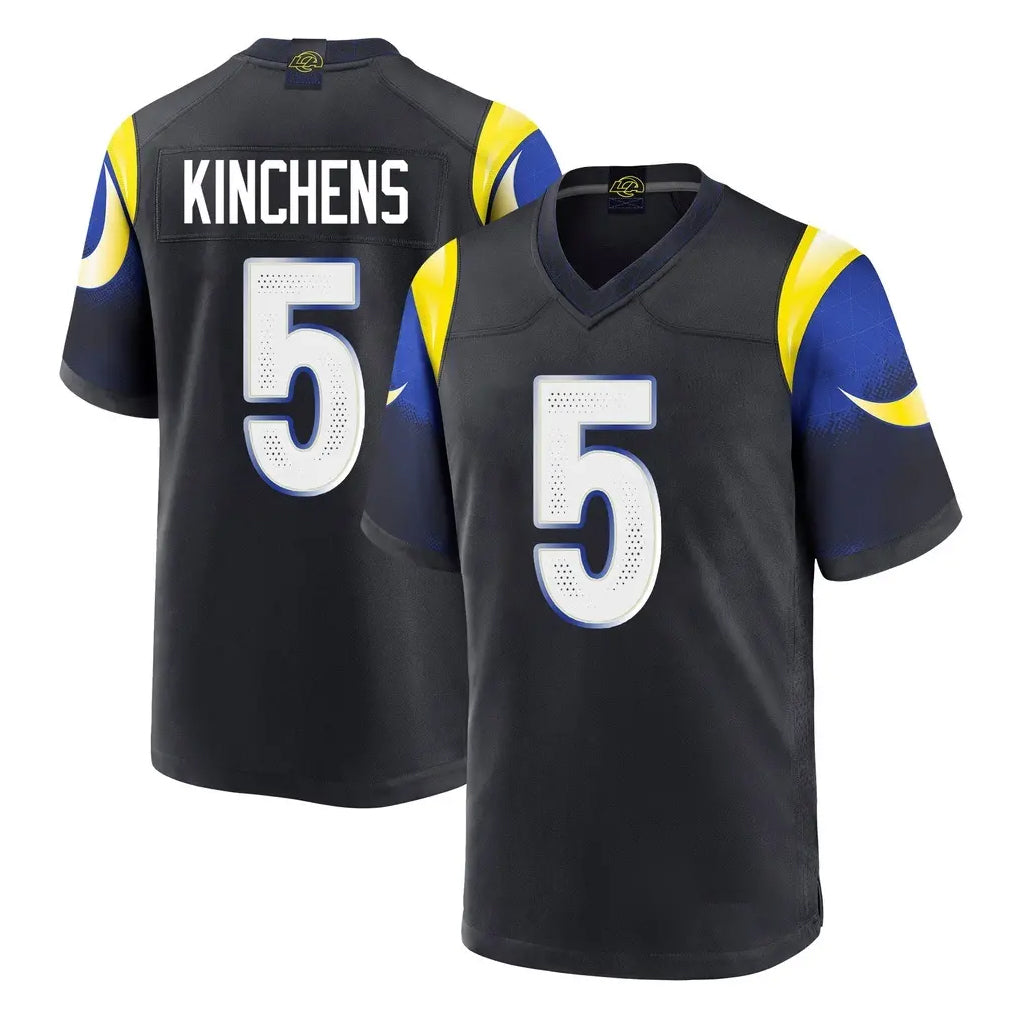 LA.Rams #5 Kamren Kinchens Player Black Midnight Rivalries Collection Home Game Ldoa Stitched Jerseys