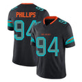 M.Dolphins #94 Jordan Phillips Player Black Limited Pitch Rivalries Collection Home Game Ldoa Stitched Jerseys