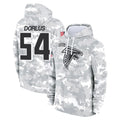 A.Falcons #54 Brandon Dorlus Player Camo Arctic Salute to Service Hoodies Limited Ldoa Stitched Jerseys