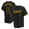 B.Orioles #6 Ryan Mountcastle Player Black Snake Skin City Home Game Ldoa Stitched Jerseys