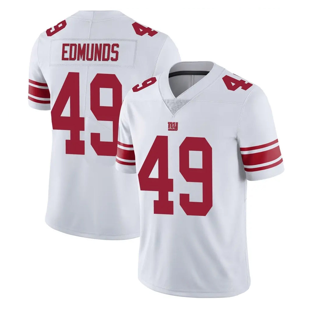 NY.Giants #49 Tremaine Edmunds Player White Limited Vapor Untouchable Home Game Ldoa Stitched Jerseys