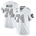 LV.Raiders #74 Kolton Miller Player White Vapor Limited Home Game Ldoa Stitched Jerseys