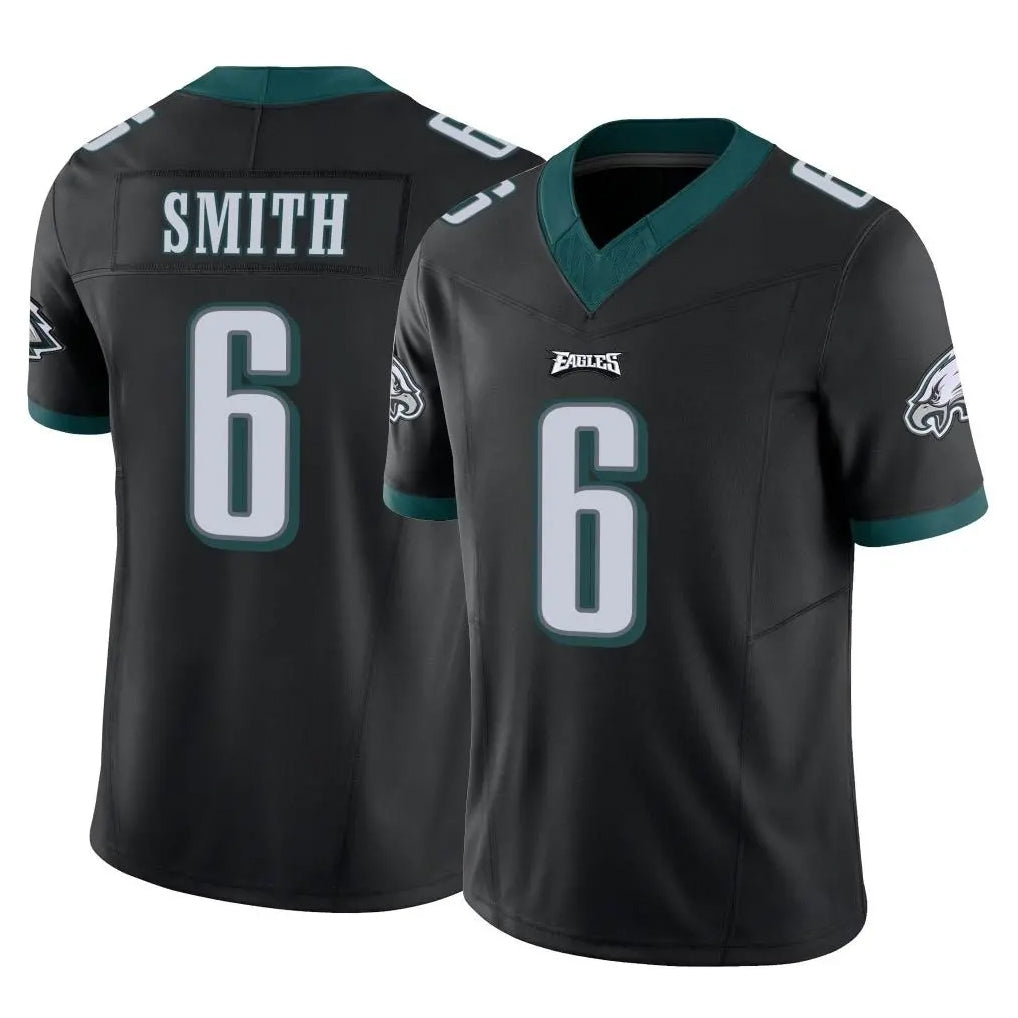 P.Eagles #6 DeVonta Smith Player Black Limited Vapor F.U.S.E. Home Game Ldoa Stitched Jerseys
