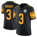 P.Steelers #3 Jaquan Brisker Player Black Limited Color Rush Home Game Ldoa Stitched Jerseys