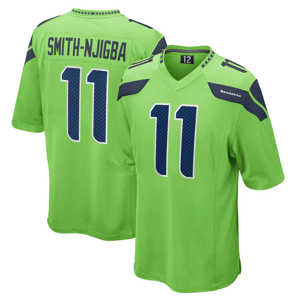 S.Seahawks #11 Jaxon Smith-Njigba Player Green Home Game Ldoa Stitched Jerseys