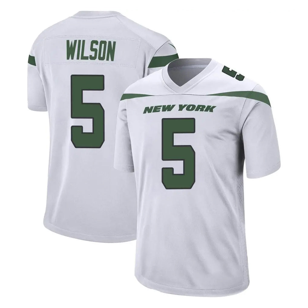 NY.Jets #5 Garrett Wilson Player White Spotlight Home Game Ldoa Stitched Jerseys