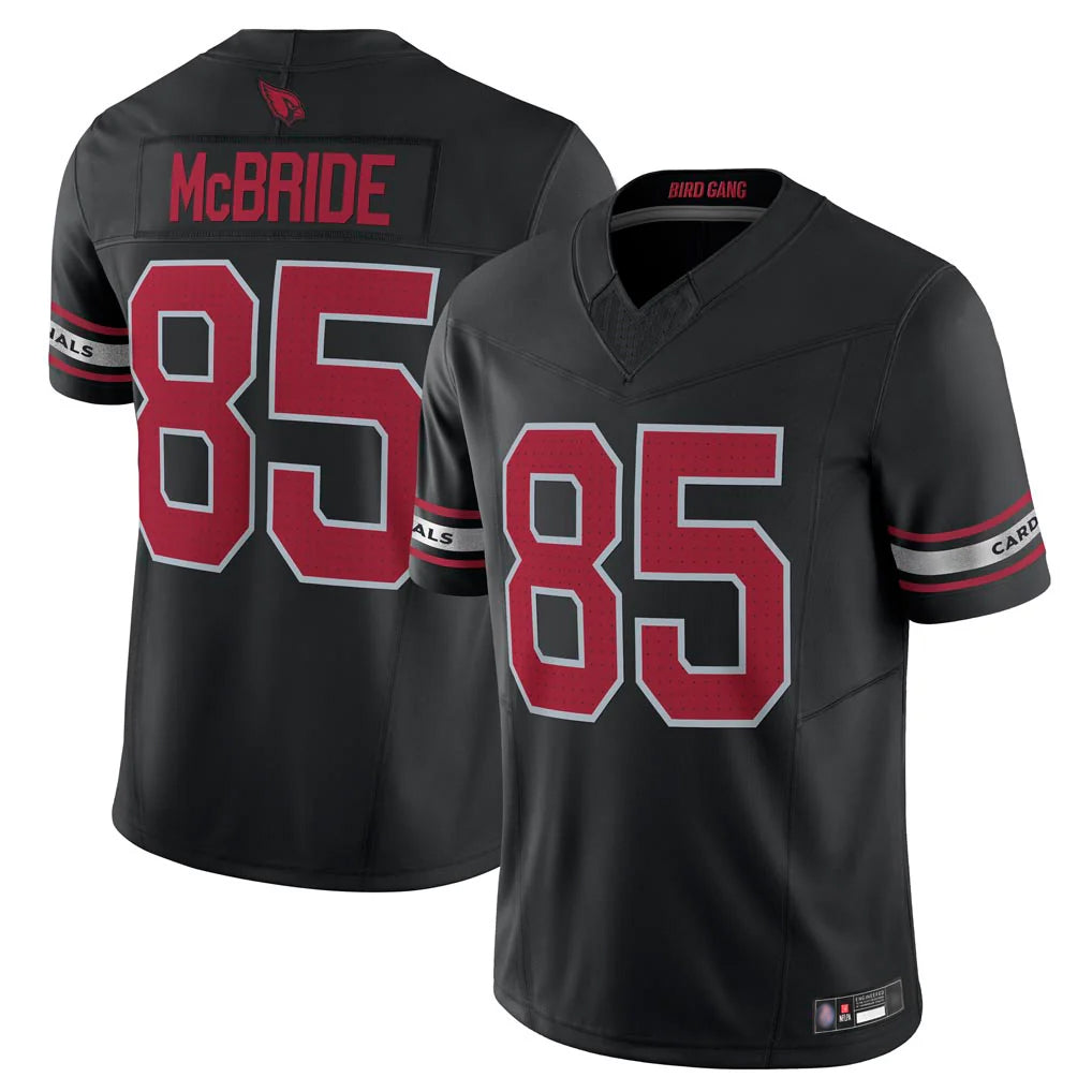 A.Cardinals #85 Trey McBride Player Black Vapor F.U.S.E. Limited Home Game Ldoa Stitched Jerseys